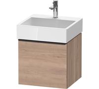 Duravit D-Neo bâti-support lavabo suspendu, 484x440x442mm, 1 tiroir, avec poignée diamant noir, DE42700BD550000, Couleur: Décor chêne marbré
