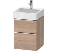 Duravit D-Neo bâti-support lavabo suspendu, 484x625x442mm, 1 tiroir, avec poignée chrome, DE4370010550000, Couleur: Décor chêne marbré