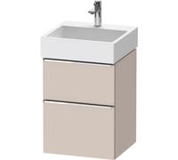 Duravit D-Neo bâti-support lavabo suspendu, 484x625x442mm, 1 tiroir, avec poignée chrome, DE4370010910000, Couleur: DÃ©cor taupe mat