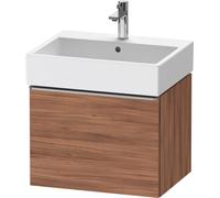 Duravit D-Neo bâti-support lavabo suspendu, 584x440x442mm, 1 tiroir, avec poignée acier inox brossé, DE4271070790000, Couleur: Décor noyer mat