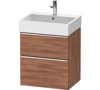 Duravit D-Neo bâti-support lavabo suspendu, 584x625x442mm, 1 tiroir, avec poignée chrome, DE4371010790000, Couleur: Décor noyer mat