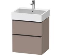 Duravit D-Neo bâti-support lavabo suspendu, 584x625x442mm, 1 tiroir, avec poignée diamant noir, DE43710BD430000, Couleur: Décor basalte mat