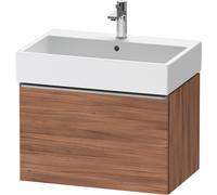 Duravit D-Neo bâti-support lavabo suspendu, 684x440x442mm, 1 tiroir, avec poignée acier inox brossé, DE4272070790000, Couleur: Décor noyer mat