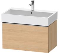 Duravit D-Neo bâti-support lavabo suspendu, 784x440x442mm, 1 tiroir, avec poignée acier inox brossé, DE4273070300000, Couleur: Décor chêne naturel mat