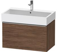 Duravit D-Neo bâti-support lavabo suspendu, 784x440x442mm, 1 tiroir, avec poignée acier inox brossé, DE4273070210000, Couleur: Décor noyer foncé mat