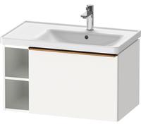Duravit D-Neo bâti-support lavabo suspendu, 784x440x452mm, 1 tiroir, 1 compartiment ouvert sur le côté gauche, avec poignée bronze brossé, DE4257004180000, Couleur: Décor blanc mat