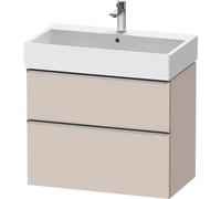 Duravit D-Neo bâti-support lavabo suspendu,784x625x442mm, 1 tiroir, avec poignée acier inox brossé, DE4373070910000, Couleur: DÃ©cor taupe mat