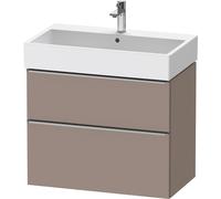 Duravit D-Neo bâti-support lavabo suspendu,784x625x442mm, 1 tiroir, avec poignée acier inox brossé, DE4373070430000, Couleur: Décor basalte mat