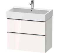 Duravit D-Neo bâti-support lavabo suspendu,784x625x442mm, 1 tiroir, avec poignée acier inox brossé, DE4373070220000, Couleur: Décor blanc brillant