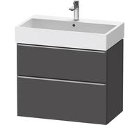Duravit D-Neo bâti-support lavabo suspendu,784x625x442mm, 1 tiroir, avec poignée acier inox brossé, DE4373070490000, Couleur: Décor graphite mat