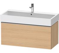 Duravit D-Neo bâti-support lavabo suspendu,984x440x442mm, 1 tiroir, avec poignée acier inox brossé, DE4274070300000, Couleur: Décor chêne naturel mat