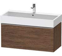 Duravit D-Neo bâti-support lavabo suspendu,984x440x442mm, 1 tiroir, avec poignée acier inox brossé, DE4274070210000, Couleur: Décor noyer foncé mat