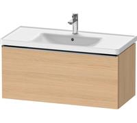 Duravit D-Neo bâti-support lavabo suspendu, 984x440x452mm, 1 tiroir, avec poignée acier inox brossé, DE4256070300000, Couleur: Décor chêne naturel mat