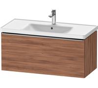 Duravit D-Neo bâti-support lavabo suspendu, 984x440x452mm, 1 tiroir, avec poignée acier inox brossé, DE4256070790000, Couleur: Décor noyer mat