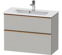 Duravit D-Neo bâti-support lavabo suspendu, Compact, 810x625x372mm, 1 tiroir, avec poignée bronze brossé, DE4369004070000, Couleur: DÃ©cor gris bÃ©ton mat
