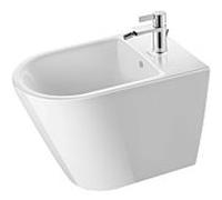 Duravit D-Neo Bidet 2294100000 37x65cm, avec trou pour robinetterie, trop-plein, plateforme de robinetterie, blanc