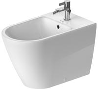 Duravit D-Neo Bidet 2294100000 37x65cm, avec trou pour robinetterie, trop-plein, plateforme de robinetterie, blanc