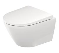 Duravit D-Neo Compact WC suspendu - Rimless - 37 x 48 cm - fixation invisible Durafix - avec abattant softclose - blanc brillant 45880900a1