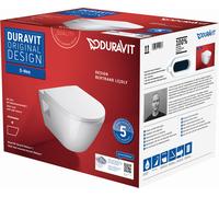 Duravit D-Neo cuvette wc avec abattant à descente lente suspendue oui blanc 45780900A1