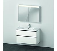 Duravit D-Neo Ensemble de meubles de salle de bains, avec armoire de toilette, DE011701818,
