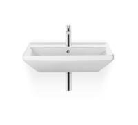Duravit Lavabo D-Neo 2366550000 55×44 cm avec trou et plage pour robinetterie, trop‑plein, blanc