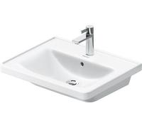 Duravit D-Neo lavabo 60x48 cm rectangulaire de meuble blanc brillant 2367600060