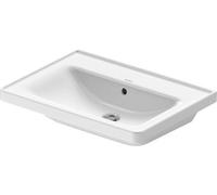 Duravit D-Neo lavabo 65x48 cm rectangulaire de meuble blanc 2367650060