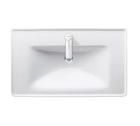 Duravit Meuble-lavabo D-Neo 80 x 48 cm, avec trou pour robinetterie, avec trop-plein - Blanc