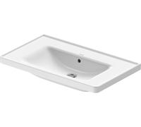 Duravit Vasque pour meuble D-Neo 2367800060 80 x 48 cm sans trou pour robinetterie avec trop-plein