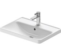 Duravit Lavabo D-Neo 0357600027 60x43,5cm à poser, trou et plage robinetterie, trop-plein, blanc