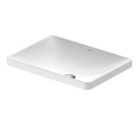 Duravit D-Neo lavabo encastré 60x44x14.5cm 1 trou de robinet rectangulaire Céramique Blanc 03586000791