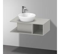 Duravit Meuble D-Neo DE491800707 80 x 48 cm Betongrau mat mural, compartiment 2000, plaque console 2000