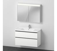Duravit D-Neo Meuble avec vasque et armoire de toilette, DE011701818,