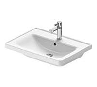 Duravit D-Neo meuble lavabo 2367650000 65 x 48 cm, avec trou pour robinetterie, blanc , avec trop-plein, banque de trous pour robinetterie