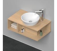 Duravit Meuble sous-vasque D-Neo DE493803030 80 x 48 cm chêne naturel console 2000 montage mural