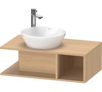 Duravit Meuble D-Neo DE491803030 de 80 x 48 cm, chêne naturel, mural, 2000 compartiment, 2000 plaque de console