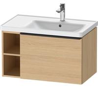 Duravit D-Neo meuble sous-vasque DE425703030 78,4 x 45,2 cm, chêne naturel, mural, 2000 , élément étagère sur le côté