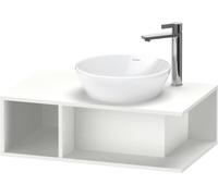 Duravit D-Neo, meuble sous-lavabo mural, largeur 800 x profondeur 480mm, 1x compartiment ouvert sur le côté gauche, DE493801818, Couleur: Décor blanc mat