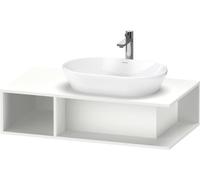 Duravit D-Neo, meuble sous-lavabo suspendu, largeur 1000 x profondeur 550mm, 1x compartiment ouvert sur le côté gauche, DE495901818, Couleur: Décor blanc mat