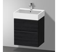 Duravit D-Neo Meuble sous-vasque, 2 tiroirs, DE43710BD160000, DE437101616