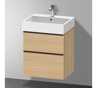 Duravit D-Neo Meuble sous-vasque, 2 tiroirs, DE43710BD300000, DE437103030
