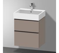 Duravit D-Neo Meuble sous-vasque, 2 tiroirs, DE43710BD430000, DE437104343