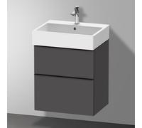 Duravit D-Neo Meuble sous-vasque, 2 tiroirs, DE43710BD490000, DE437104949