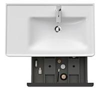 Duravit D-Neo meuble sous-vasque DE425702222 78,4 x 45,2 cm, Blanc Brillant , 2000 , match3, élément étagère sur le côté