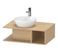 Duravit D-Neo meuble sous-vasque DE492803030 80 x 55 cm, chêne naturel, 2000 , compartiment 2000 , plaque console match1