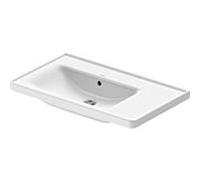 Duravit meuble match0 D-Neo 2369800060 80 x 48 cm, sans trou pour robinetterie, asymétrique, vasque à gauche, avec trop-plein, avec trou pour robinetterie banc