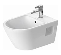 Duravit Bidet mural D‑Neo 2295150000 37x54 cm avec perçage pour robinetterie, trop-plein, blanc