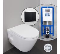 Duravit D-Neo Pack complet cuvette suspendue et bâti-support neeos,, 45780900A1+16791BM#SET,