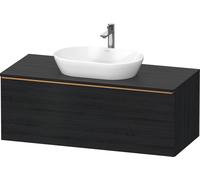 Duravit D-Neo, sous-lavabo en console suspendu, 1200x459x550mm, 1x tiroir, avec poignée bronze brossé, DE4949004160000, Couleur: Décor chêne noir