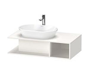 Duravit D-Neo Table de toilette DE492902222 100 x 55 cm, Blanc Brillant , mural, 2000 compartiment, 2000 plaque de console